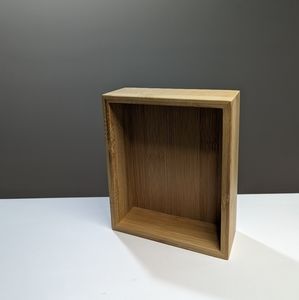 Natural bamboo organizer makeup brush/jewelery organizer